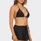Millie Black Bikini Set With Stylish Triangle Top & Skirt - 2538