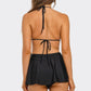 Millie Black Bikini Set With Stylish Triangle Top & Skirt - 2538