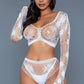 2153 Floral Delight Bodystocking